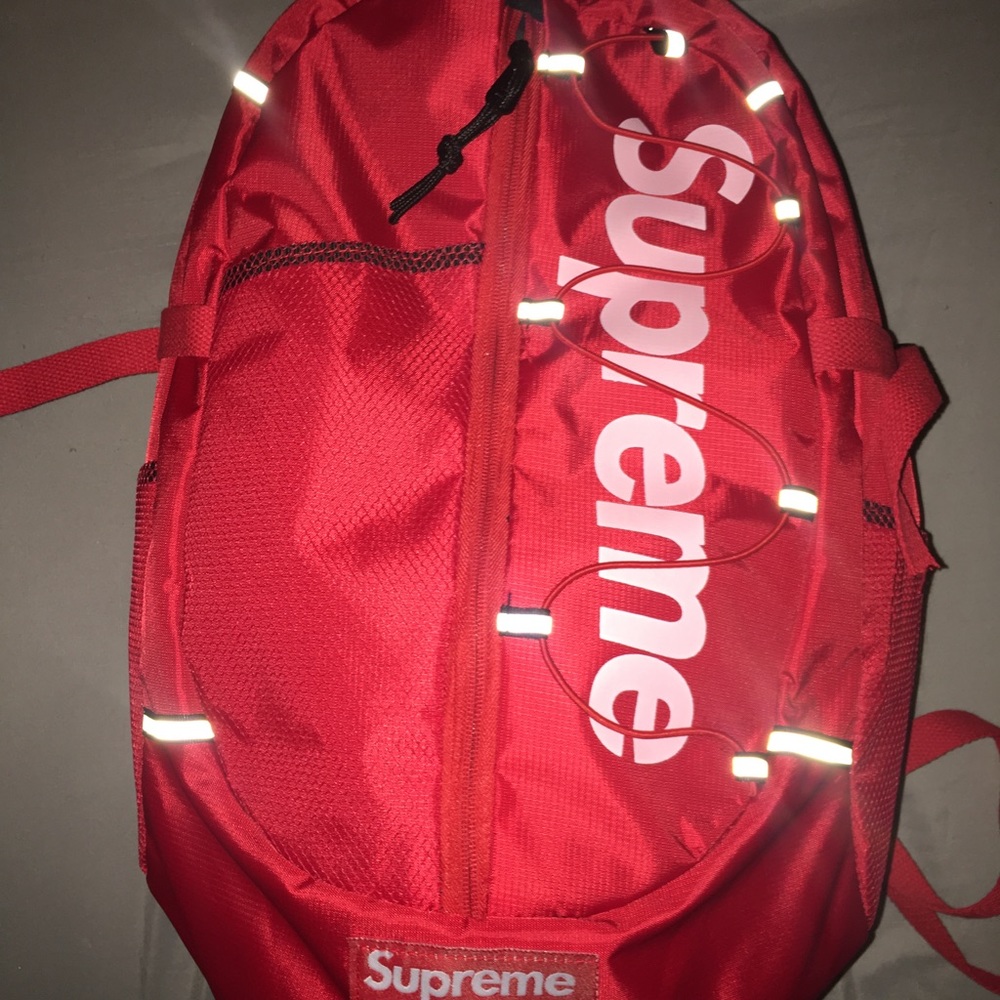 Supreme Reflective bookbag (RED)